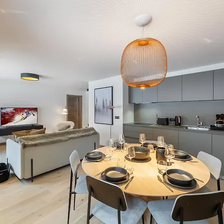 Apartment Neuf Avec Terrasse, 2 Pres Des Pistes, Sauna, Hammam, Salle De Sport, Parking - Fr-1-569-57 Megeve